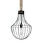 Besa Lighting Sultana Rope Pendant, Flare, Black, 1x40W Incandescent 1JT-SULTANA-F-BK - alternate 1